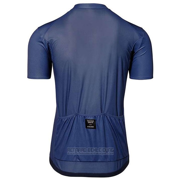 2020 Fahrradbekleidung Tour de France Dunkel Blau Trikot Kurzarm und Tragerhose - zum Schließen ins Bild klicken